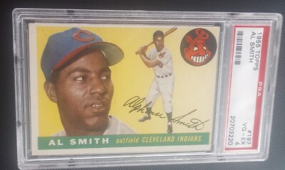 #ad 1955 Topps #197 Al Smith PSA 4 VG EX Cleveland Indians $47.50