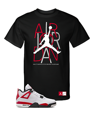#ad Tee T Shirt Jersey to match AJ Retro 4 Red Cement quot;AJquot; DH6927 161 $25.99