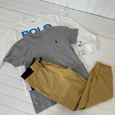 #ad NWT Polo Ralph Lauren Buffalo Boys School Long Sleeve T Shirt Pants Boys 6 $45.00