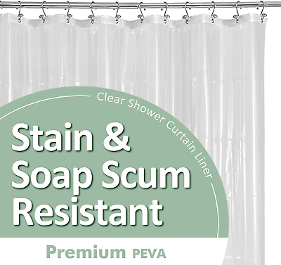 #ad Barossa Design Plastic Shower Liner Clear Premium $13.99