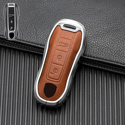 #ad Zinc Alloy Auto Car Key Case Protective Shell for Porsche Cayenne Taycan Macan $25.23
