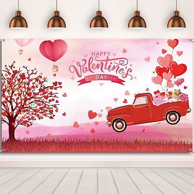 #ad Valentine#x27;s Day Backdrop Valentine Backdrop Background for Photography Happy ... $18.29