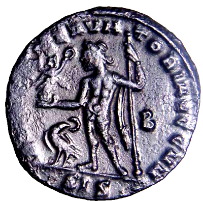 #ad Constantine I quot;the Greatquot; 306 337 AD . AE Nummus Jupiter SIS Roman Coin wCOA $81.34