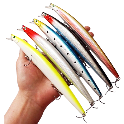 #ad 5PCS Big Minnow Fishing Lures 18.5cm 22g Long Isca Artificial Baits Crankbaits $14.96