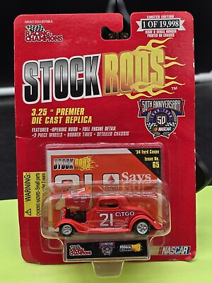 #ad #ad Racing Champion Stock Rods #x27;34 Ford Coupe #21 Citgo issue #65 $3.99