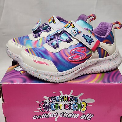 #ad Size 8 Toddler Skechers Jumpster Sweet Kickz Scented Shoes MARSHMALLOW PUFF $33.80