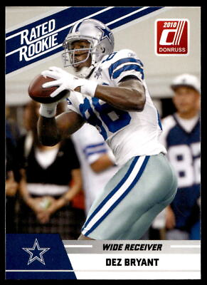 #ad 2010 Donruss Rated Rookies 32 Dez Bryant Dallas Cowboys Football Card $2.00