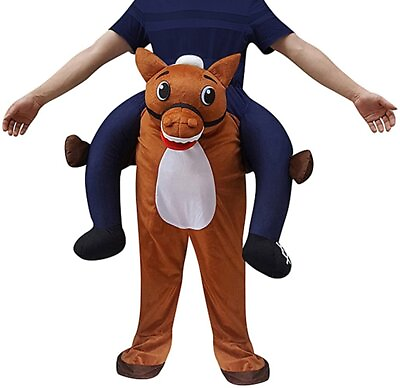 #ad Donkey Funny Piggyback Ride On Shoulder Carry Me Costume for Adults One Size $54.99