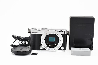 #ad Nikon 1 J5 20.8MP Digital Camera Silver Body w 32GB card Exc Japan #B249 $259.99