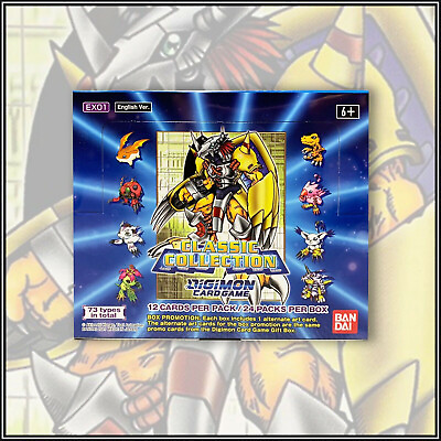 #ad DIGIMON CARD GAME: CLASSIC COLLECTION EX01 BOOSTER BOX 24 PACKS SEALED 🔥 $49.88