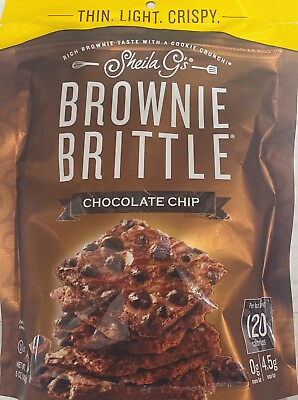 #ad Sheila G#x27;s Brownie Brittle Chocolate Chip Cookie Snack Thins 5 oz Bag $13.99