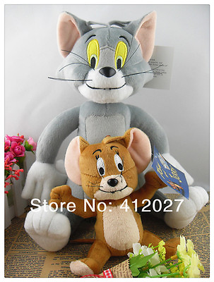 #ad 2PCS Tom and Jerry Plush Dolls Soft Stuffed Animal Cartoon Toys 10quot; $13.73