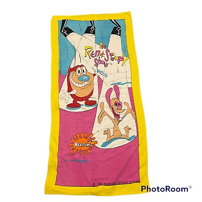vintage Nickelodeon the ren amp; stempy show beach towel $150.00
