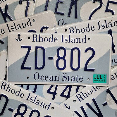 #ad #ad RHODE ISLAND WAVE LICENSE PLATE 1 w RANDOM Letters amp; Numbers FREE SHIPPING $19.99