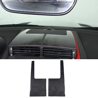 #ad 2*Carbon Fiber Car Dashboard Center Air vent Frame For Jaguar F TYPE 2013 2022 $50.35