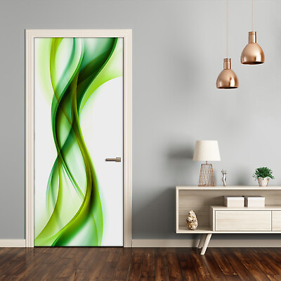 #ad 3D Wall Sticker Decoration Self Adhesive Door Wall Mural Waves abstraction $63.95