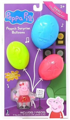 #ad Nickelodeon Nick Jr.’s Peppa Pig Series 1 SURPRISE BALLOONS Sing Theme $8.99