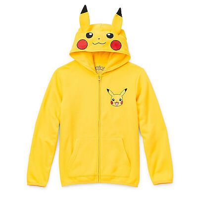 #ad Sz 4 20 Kids Pokemon Pikachu Hoodie Boys Girl Zipper Jacket S M L XL Costume NWT $30.90