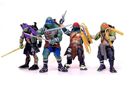 #ad 4 PCs Movie Teenage Mutant Ninja Turtles Classic Collection TMNT Action Figures $17.49
