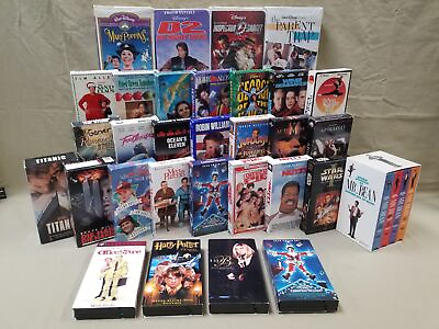#ad Vintage VHS Movies Bulk Media Resellers Lot 80s 90s Cult Classics Mr Bean Disney $25.00