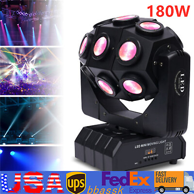 #ad 180W Moving Head Stage Light Professional Disco Light Show Projector For Party $150.62
