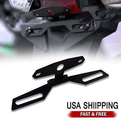 #ad New Universal Motorcycle Tail Tidy License Plate Bracket Flip Up Fold Adjustable $7.98
