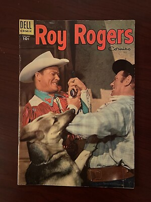 #ad Roy Rogers Comics #86 Dell Comics 1955 Golden Age Bullet Cover 5.5 FN $13.99