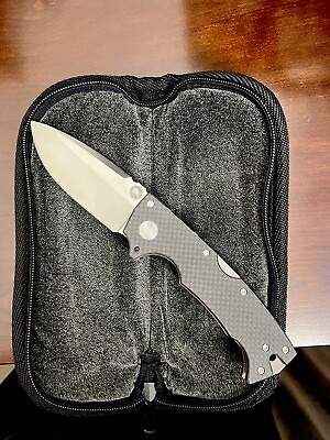 #ad Demko Knives Full Custom Hand Ground AD10 With Carbon Fiber Handle Scales $2999.00