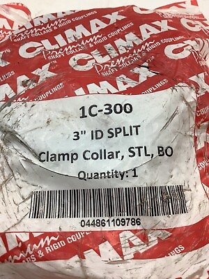 #ad QTY 1 Climax Steel Shaft Clamp Collar 1C 300 3#x27;#x27; ID Split *Free Shipping* $29.25