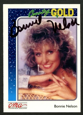 #ad Bonnie Nelson #31 signed autograph auto 1992 CMA Country Gold Music Trading Card $20.00