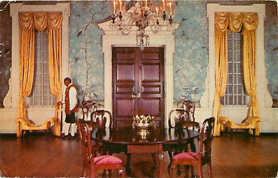 #ad #ad RHODE ISLAND Postcard Club Governors Palace Williamsburg Virginia supper rm 1967 $7.99