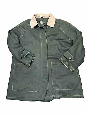 #ad Earthwear Global Clothing Jacket XL SZ 2 Impulsize de Burton Linen Blend Green $49.90