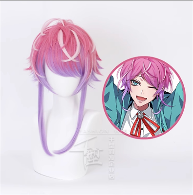 #ad DRB Division Rap Battle Pink Wig Hypnosis Mic Amemura Ramuda Anime Party Cosplay $22.39