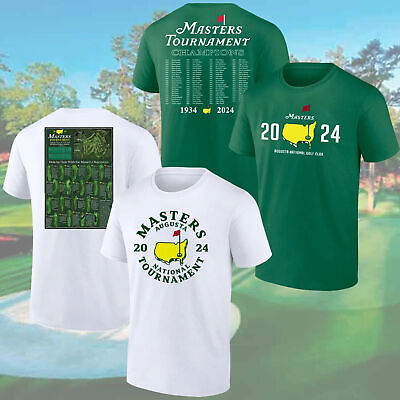 #ad HOT HOT 2024 Masters Golf Augusta National Poster Unisex T Shirt Size S 5XL $28.99