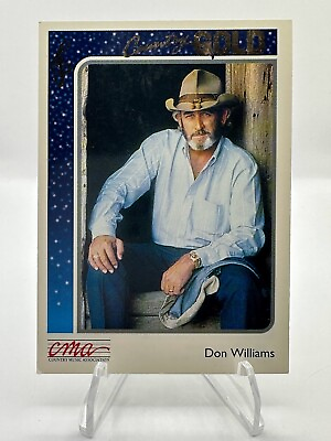 #ad 1992 CMA COUNTRY GOLD #74 DON WILLIAMS TRADING CARD GOLD FOIL PARALLEL $3.19