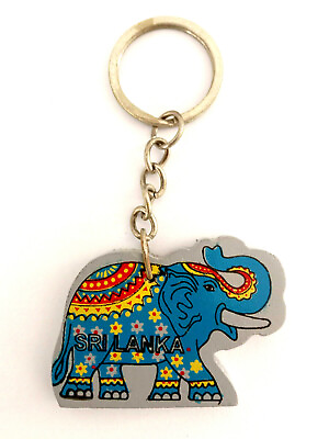#ad wooden Elephant Key Tag Key Chain Key Ring gift girl kids holder free shipping $6.99