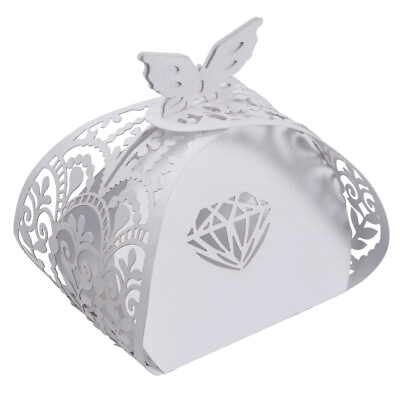 #ad 50 PCS Wedding Favor Boxes Candy Boxes Gift Boxes Birthday Party Bridal Shower $13.24