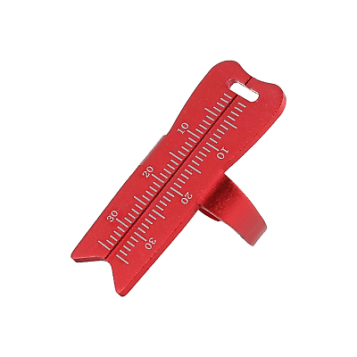 #ad Endodontic Measuring Ring File Finger Ruler Red Aluminium Dental Root Canal Me $9.99
