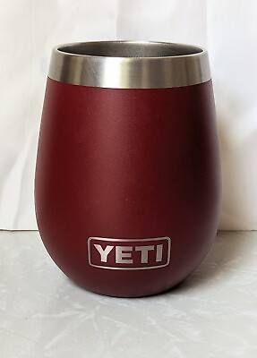 #ad YETI Wine Tumbler Harvest Red No Lid Jeffries Consumer Conference Logo $16.99