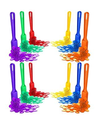 #ad 1212 Pcs Magnetic Bingo Wands with Bingo Chips Rainbow Magnetic Wands and Chi... $64.62