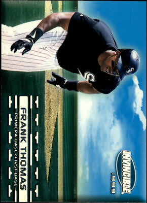 #ad 1999 Pacific Invincible Sandlot Heroes Baseball Card #7B Frank Thomas Running $1.49