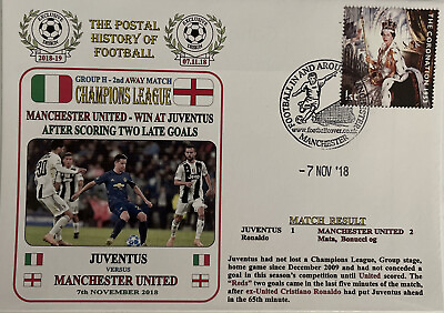 #ad Juventus V Manchester United 7th Nov 2018 DAWN FIRST DAY COVER GBP 12.95