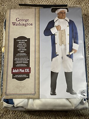 #ad Halloween Size XXL Costume Party Costume GEORGE WASHINGTON $42.49