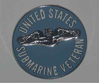 #ad US SUBMARINE VETERAN USNavy Pin 1.5 inches Silver Dolphins $8.64