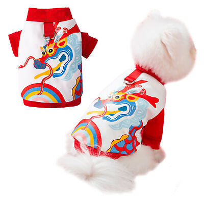 #ad Chinese New Year Dog Costume Dragon New Year Puppy Pet Clothes $10.09