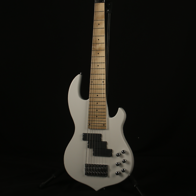 #ad Custom 8 strings Electric Bass Guitar White Neck Thru Body Maple Fretboard $399.00