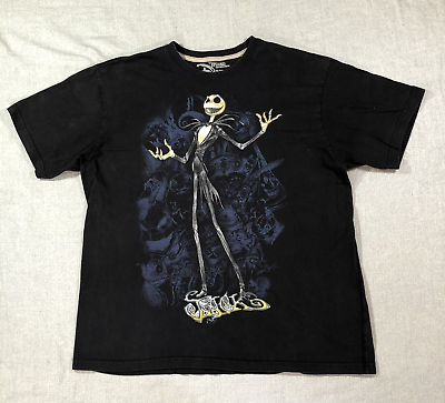 #ad Disney JACK T Shirt XXL Black The Nightmare Before Christmas Studio Collection $24.95