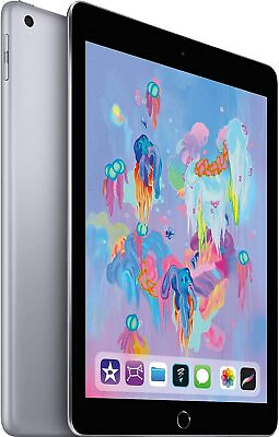#ad Apple iPad 6th Generation A1893 32GB Wi Fi 9.7in Space Gray NO TOUCH ID $99.99