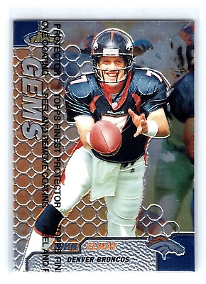 #ad 1999 Topps Finest Gems w Coating #133 John Elway Denver Broncos $2.99