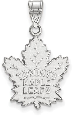 #ad Sterling Silver NHL Toronto Maple Leafs Large Pendant by LogoArt $77.95